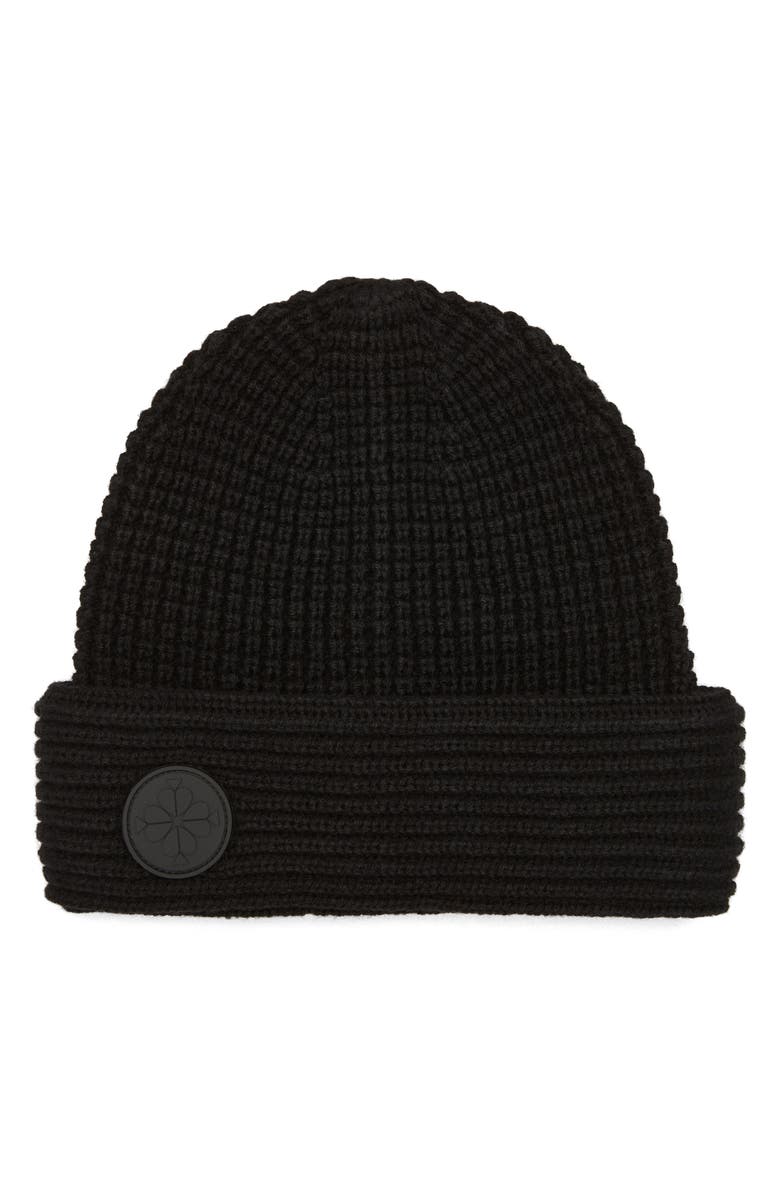 Kate Spade New York logo waffle knit beanie, Main, color, 