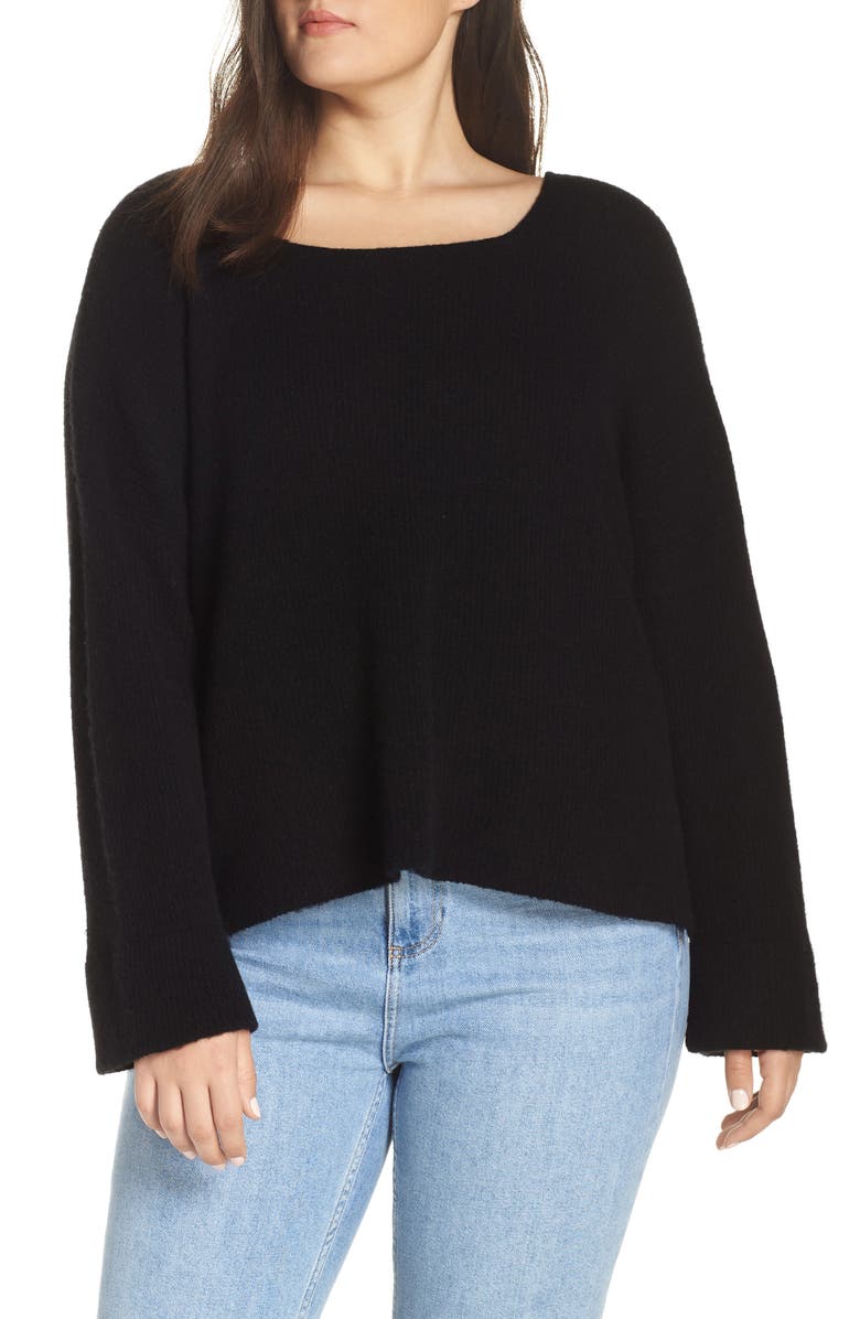 Madewell Square Neck Pullover Sweater, Main, color, 