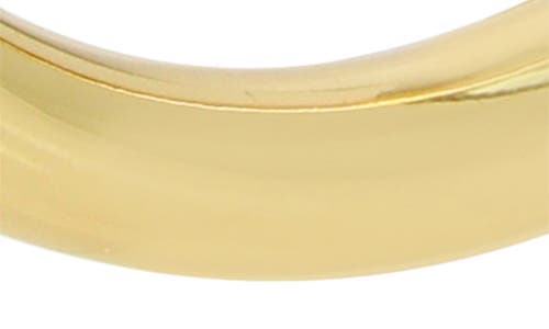 Allsaints Thick Tube Hoop Earrings In Gold