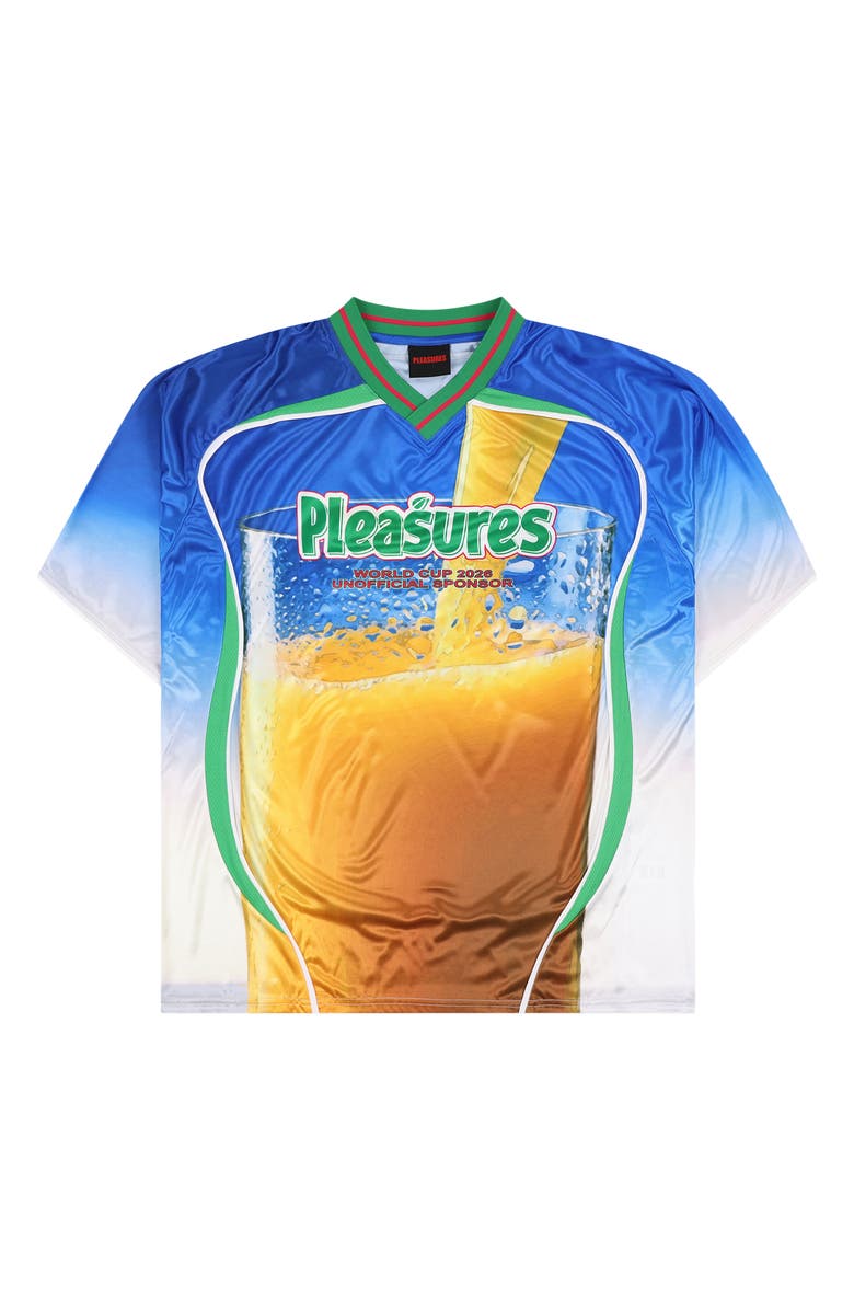 PLEASURES OJ Knit Jersey, Main, color, Orange Multi