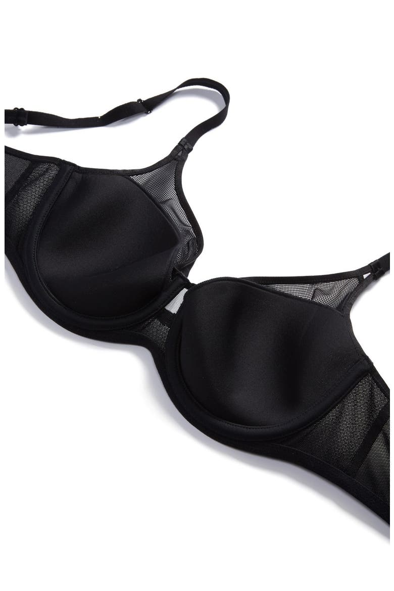 Lingerie Aeria Underwire Spacer Bra, Alternate, color, BLACK