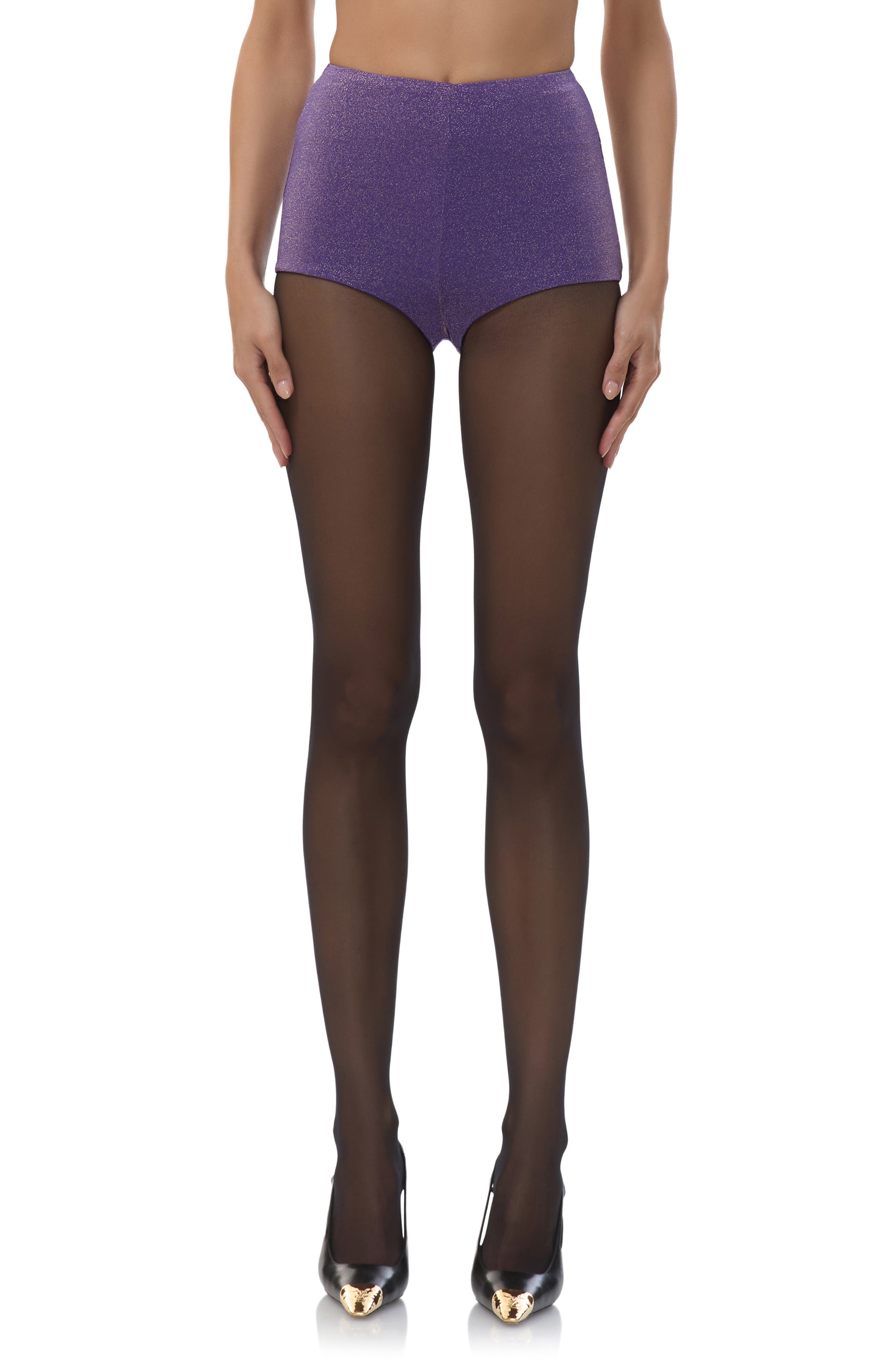 Yves Sparkle Jersey Micro Shorts - image 3
