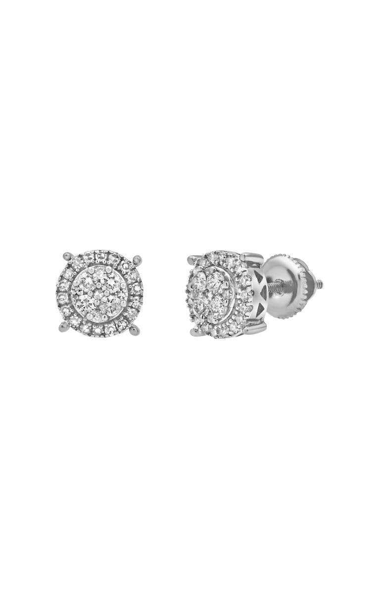 LuvMyJewelry Dreamcatcher Premium 14K White Gold Diamond Stud Earrings - 0.33ct., Main, color, 14K White Gold