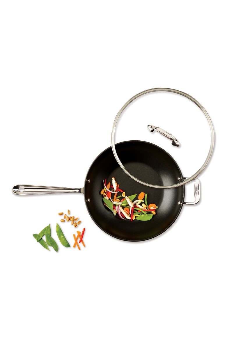 12-Inch Hard Anodized Aluminum Nonstick Chef's Pan, Alternate, color, BLACK