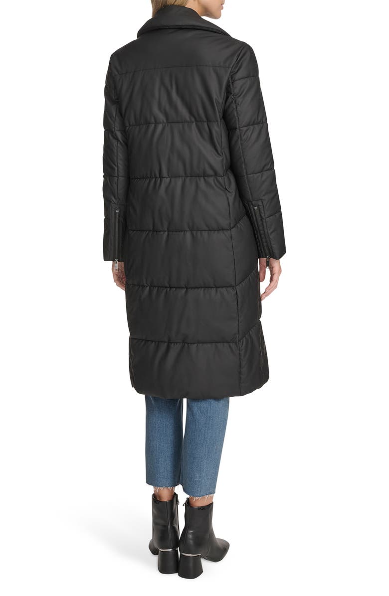 Andrew Marc Farren Water Resistant Puffer Coat, Alternate, color, Black
