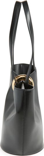 Jacquemus The Medium Bambola Asymmetric Leather Bucket Bag