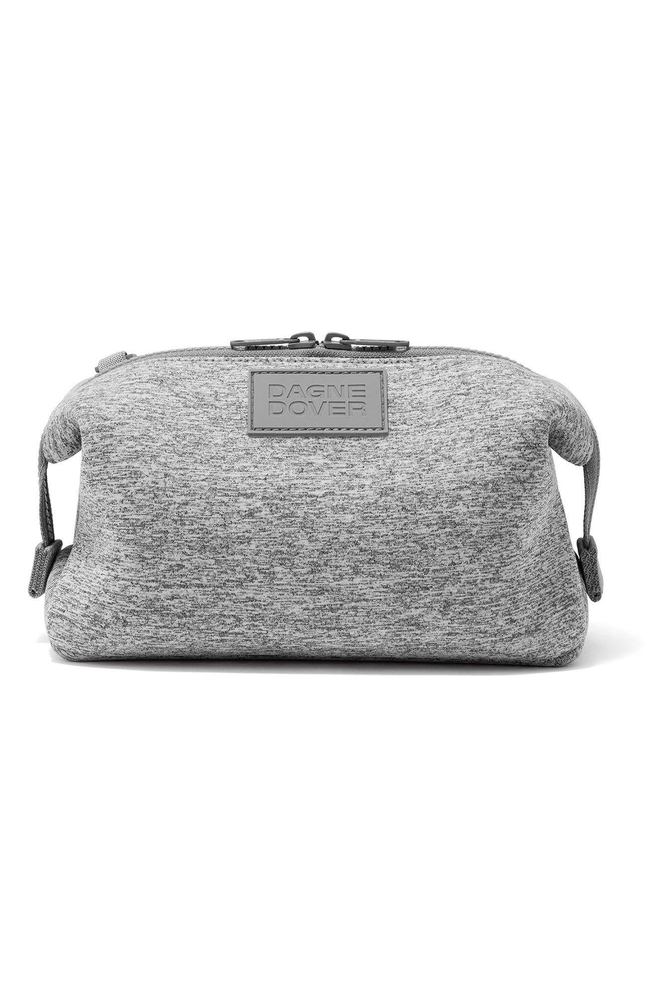 Dagne Dover Hunter Large Neoprene Toiletry Bag in Heather Grey 