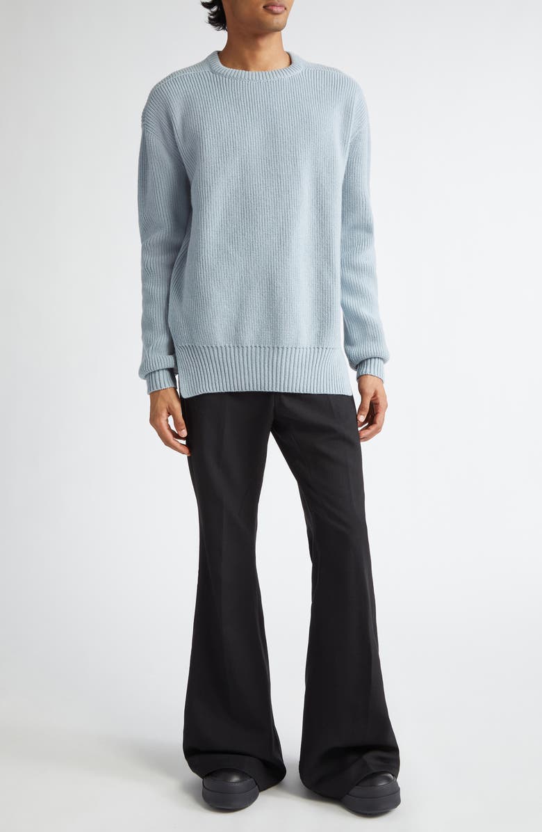 Rick Owens Fisherman Virgin Wool Sweater, Alternate, color, 
