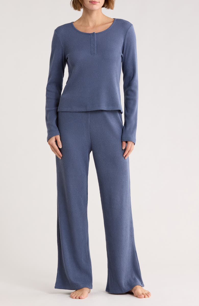 Abound Waffle Knit Henley Pajamas, Main, color,
