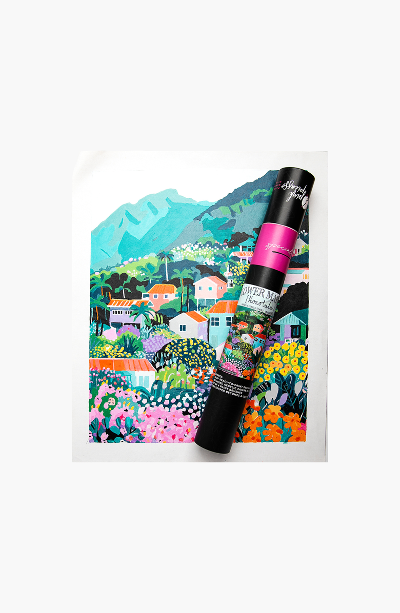 Pink Picasso Kits Honolulu Flower Market Paint by Numbers Kit, Main, color, Multicolor