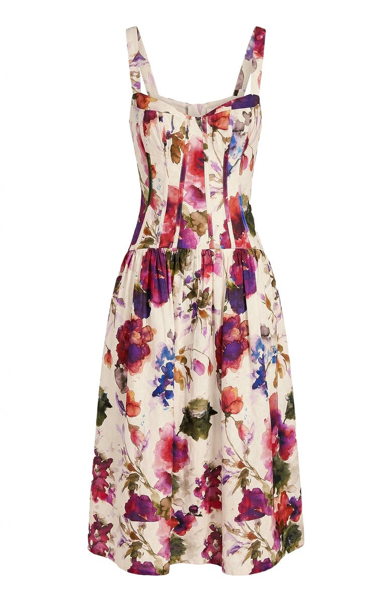 NICHOLAS Makenna Floral Dress, Alternate, color, Watercolor Flora