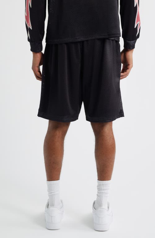 Shop Criminal Damage Bolt Print Mesh Shorts