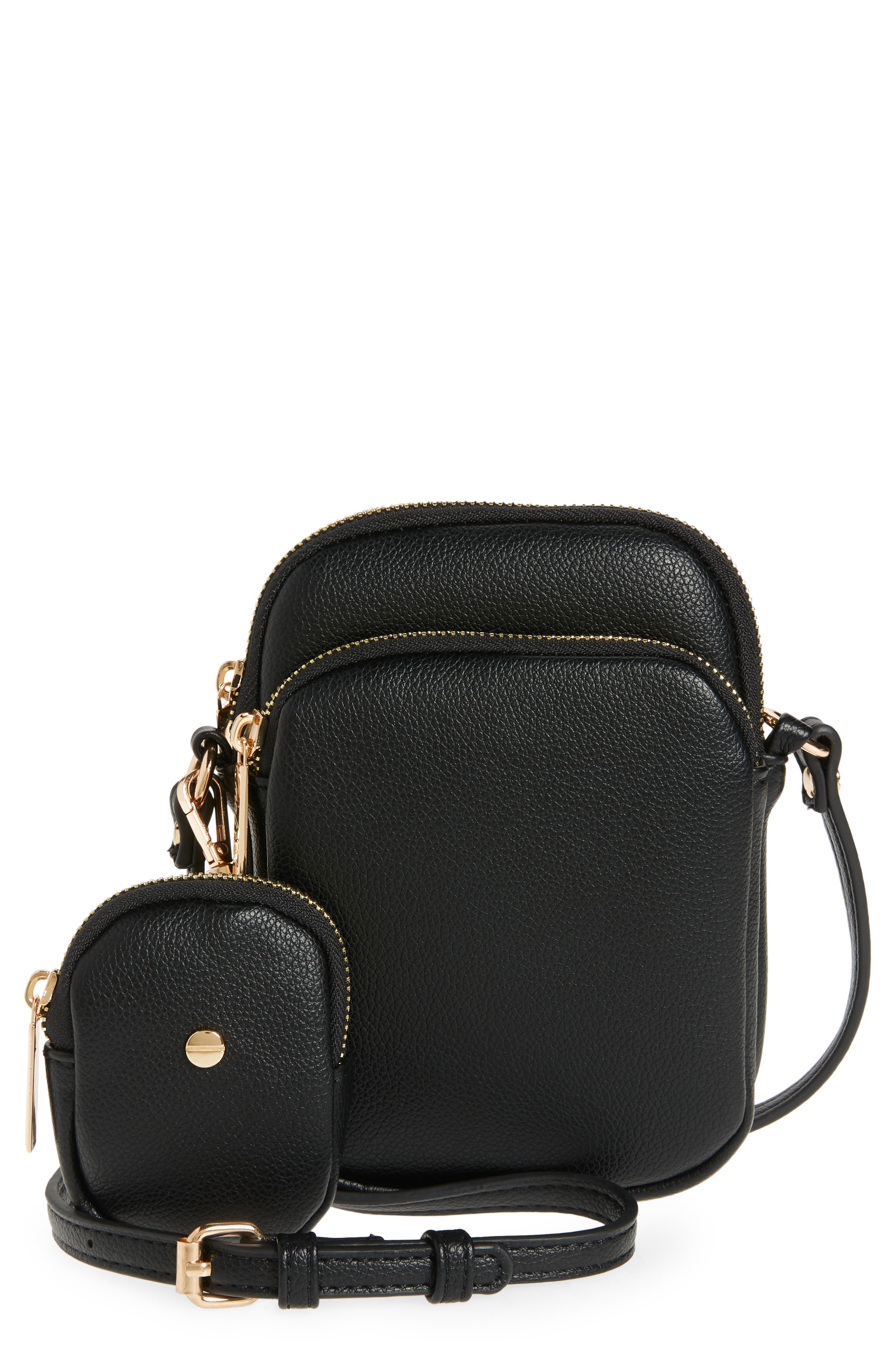 Mali + Lili Jojo Vegan Leather Crossbody Bag, Main, color, 