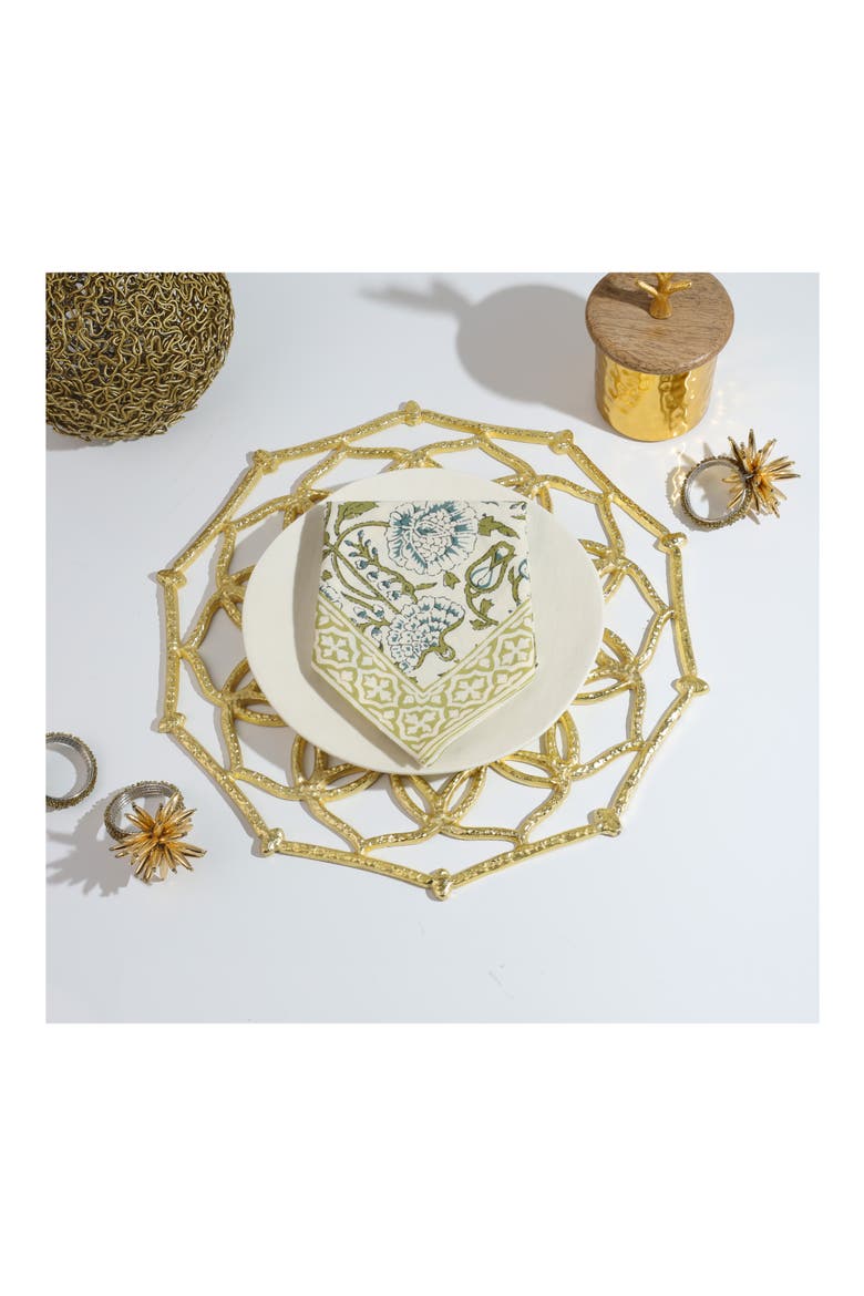 Metallic Charger Plate, Alternate, color, GOLD