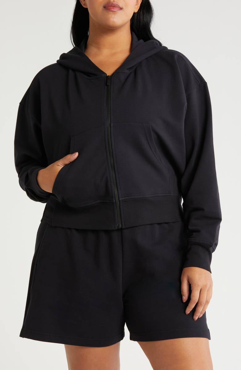 Zella Swoop Full Zip Hoodie, Alternate, color,