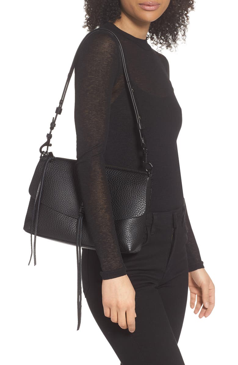 Rebecca Minkoff Darren Leather Shoulder Bag, Alternate, color,
