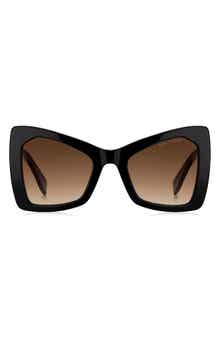 52mm Gradient Butterfly Sunglasses