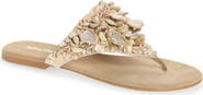 Jeffrey Campbell Tidal Wave Shell Embellished Thong Sandal