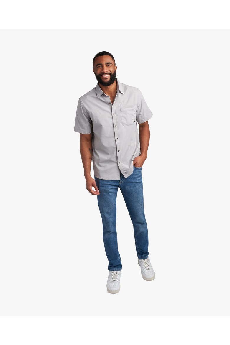 Men Short Sleeve Ripstop, Alternate, color, Pewter