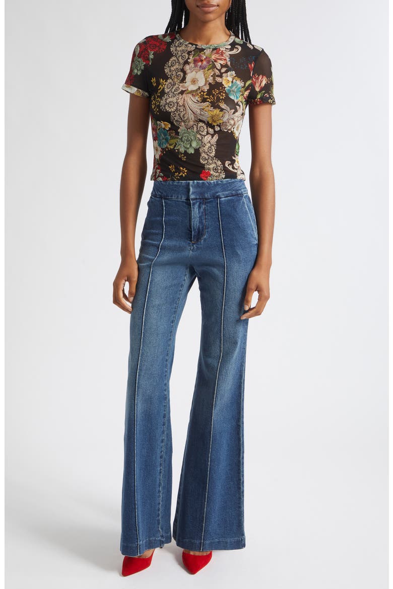 Dylan Flare Hem Jeans, Alternate, color, LOVE TRAIN