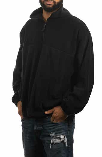 BURNSIDE Polar Fleece Quarter Zip Sweatshirt
