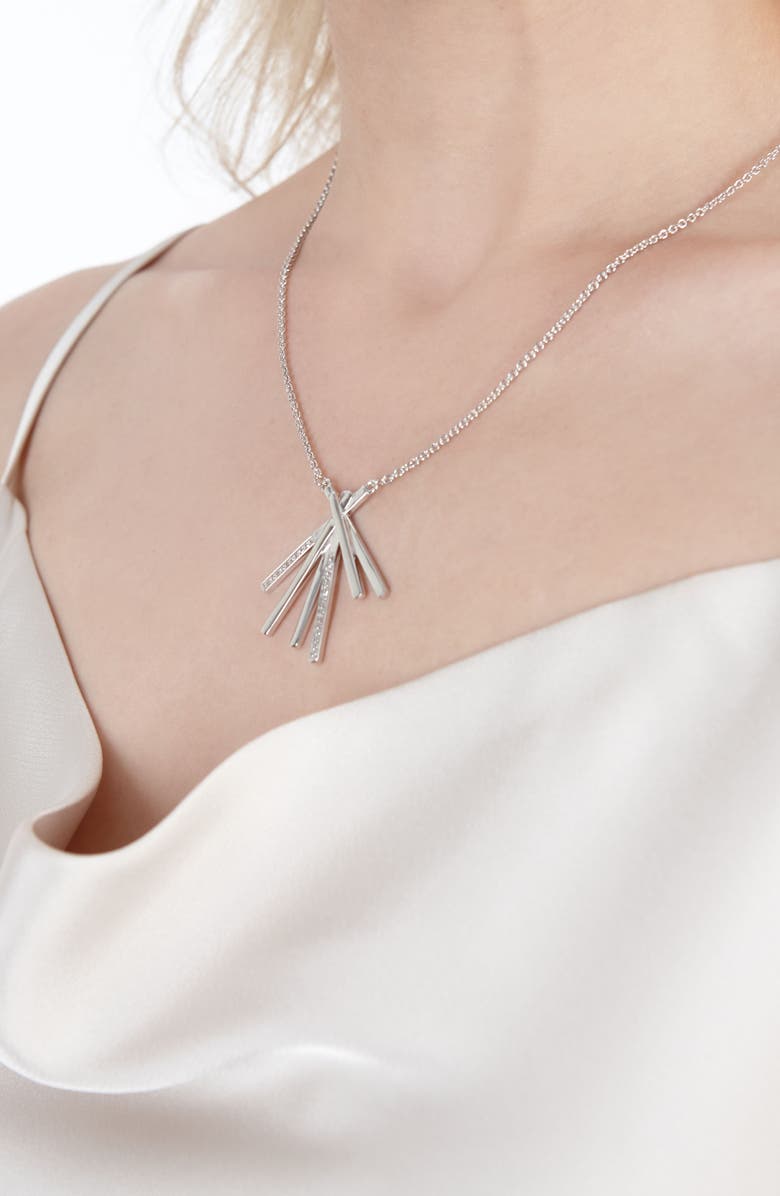 Lucy Quartermaine Fan Key Pendant, Alternate, color, Sterling Silver