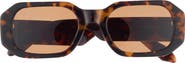 QUAY Hyped Up 53mm Square Sunglasses