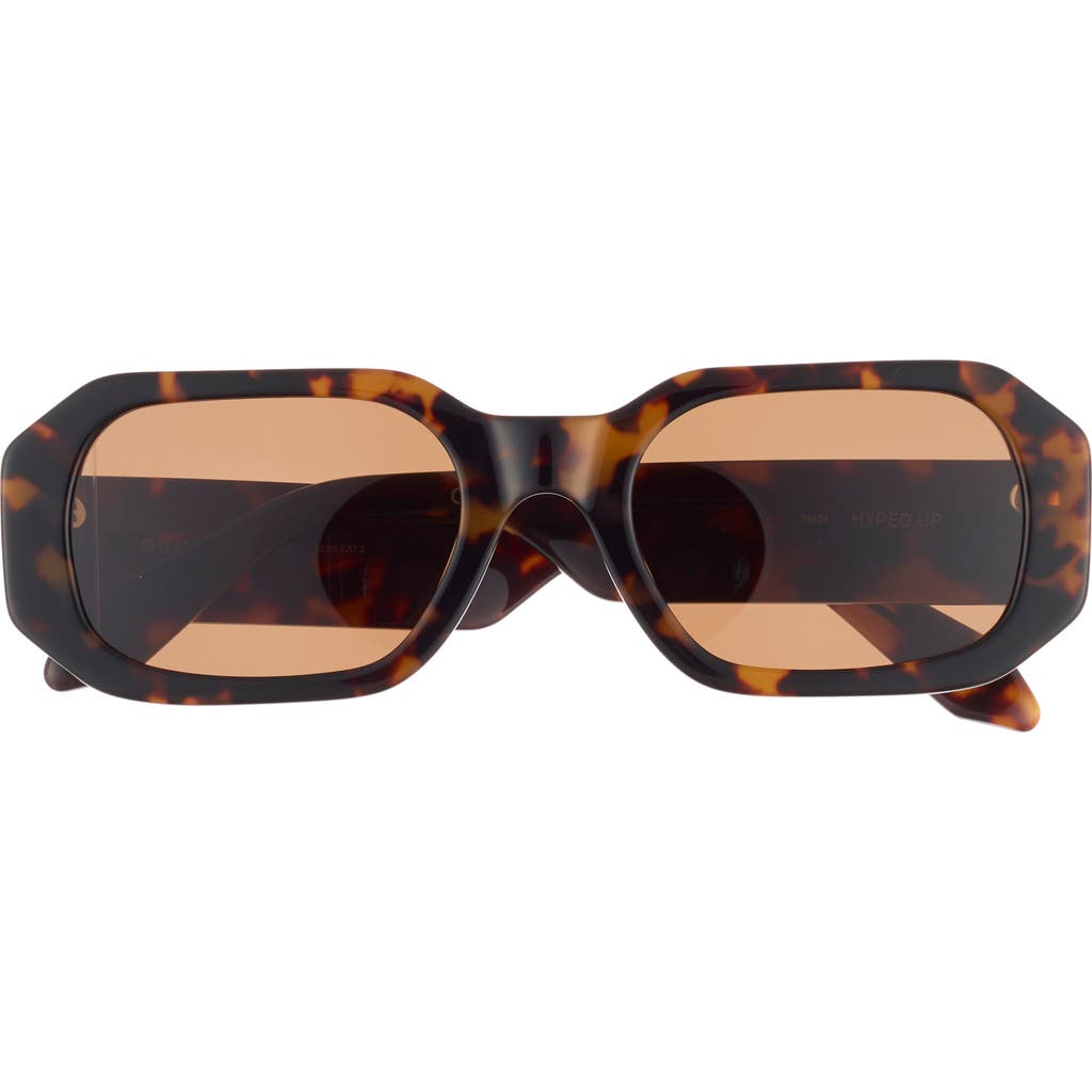 Quay Hyped Up 53mm Square Sunglasses