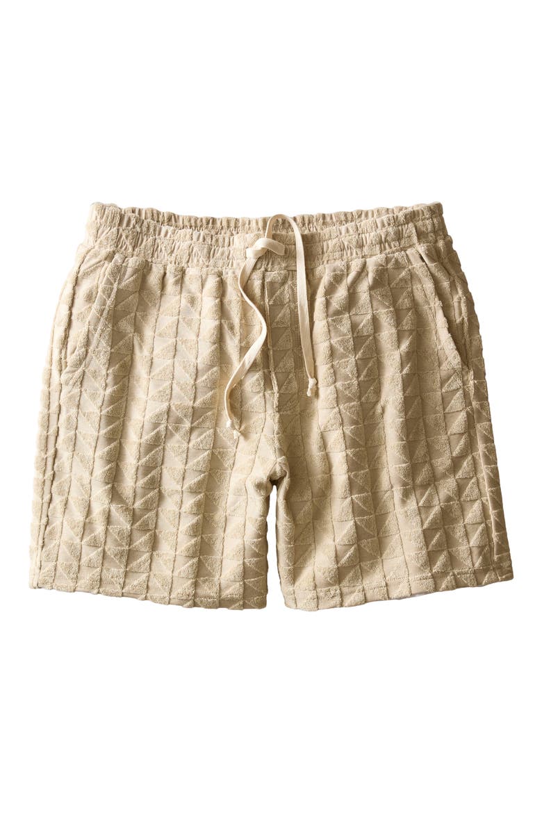 Leo Terry Drawstring Shorts, Alternate, color, NATURAL GEO