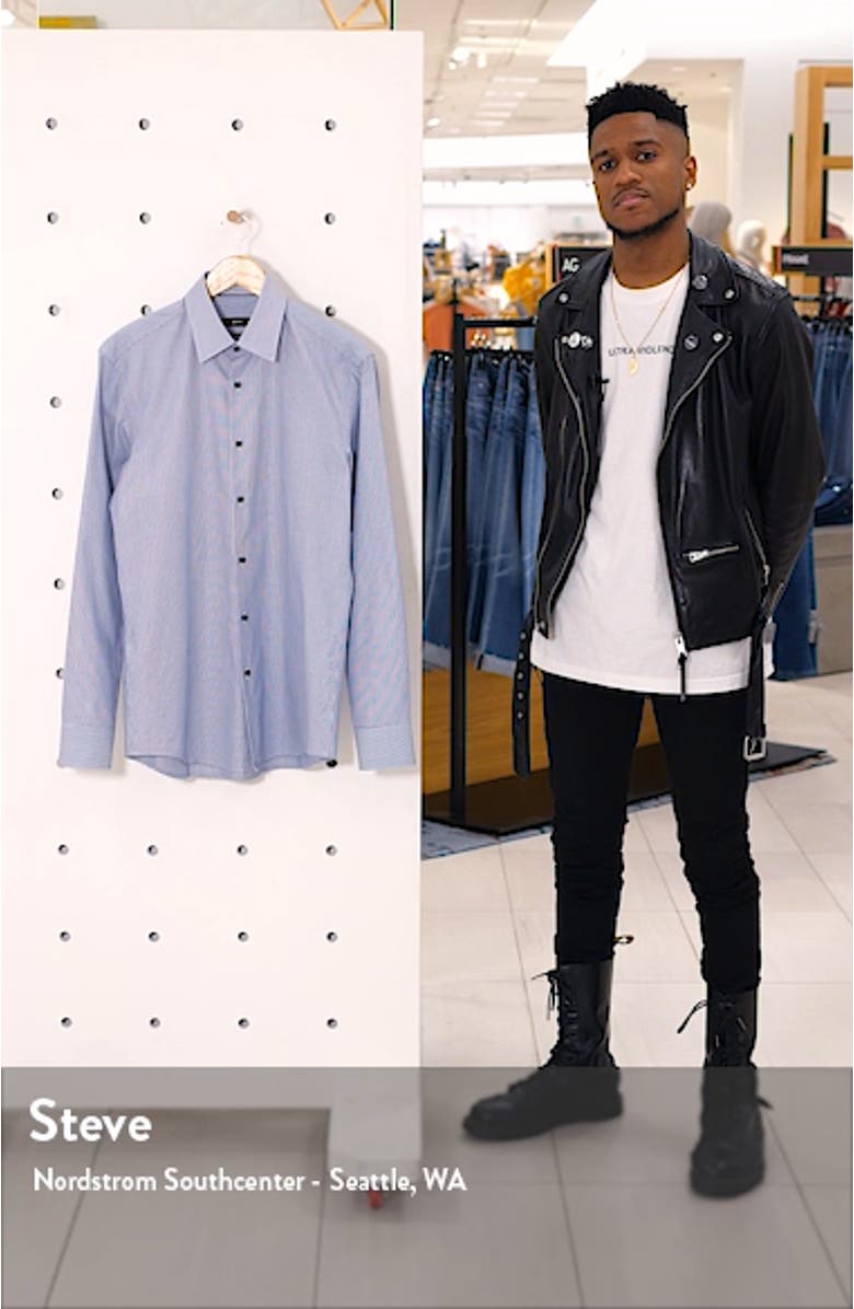 Slim Fit Stripe Dress Shirt, sales video thumbnail