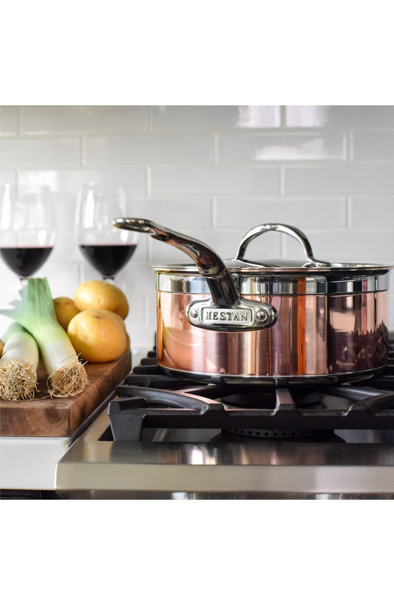 Hestan CopperBond 4-Quart Saucepan with Lid, Alternate, color, 