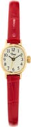 Timex® Cavatina® Mini Leather Strap Watch, 17mm