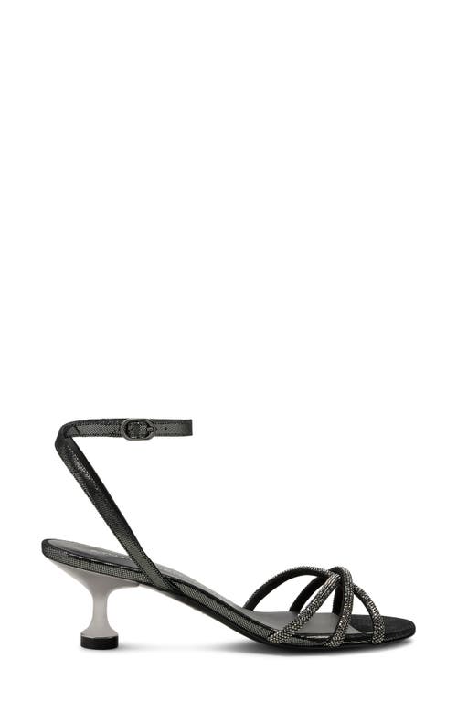 Stuart Weitzman Nudistini Shine Sandal In Black