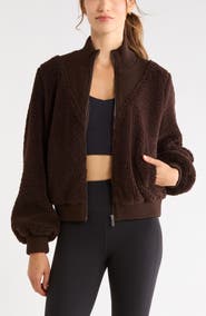 Zella Glacier Faux Shearling Jacket