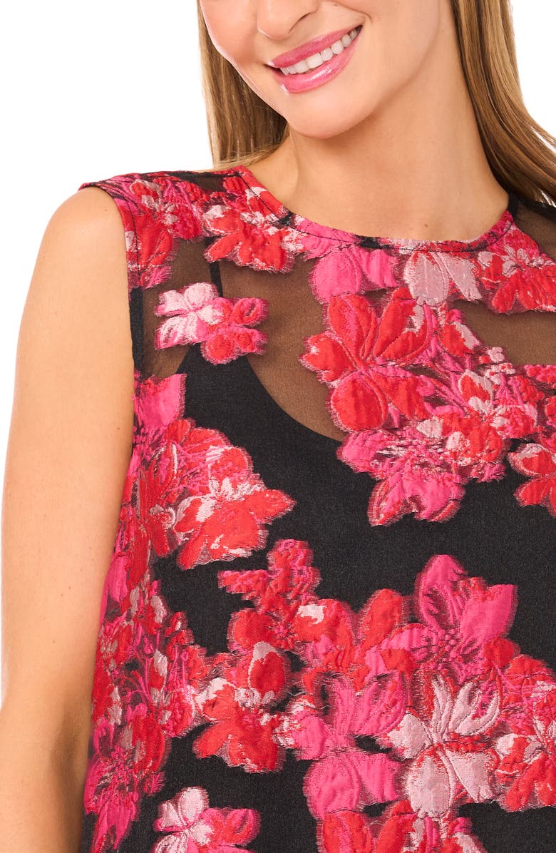 Ted Baker Chloe Floral Brocade Minidress, Alternate, color, Legacy Pink