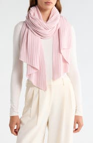 Nordstrom Rib Cashmere Travel Wrap