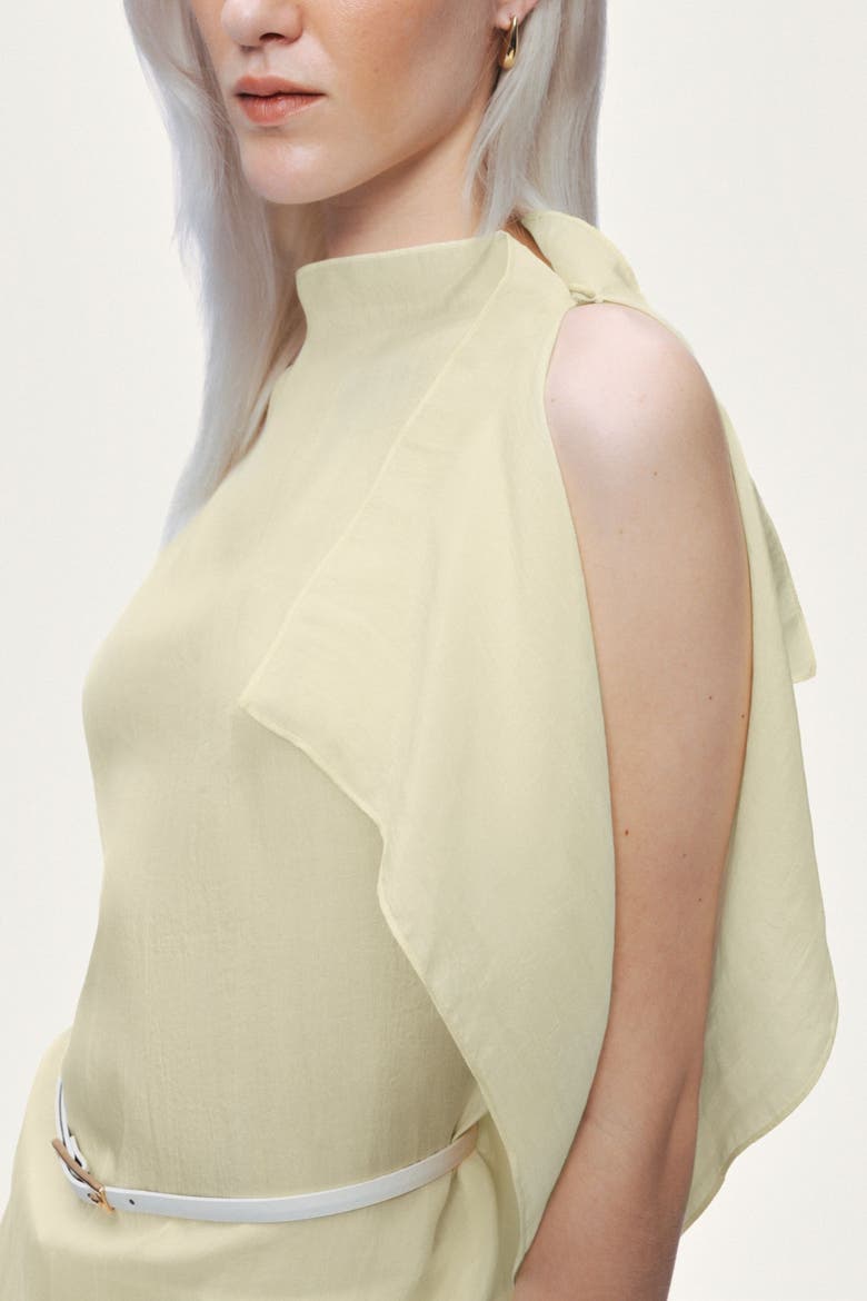 Sleeveless Woven Blouse, Alternate, color, Yellow