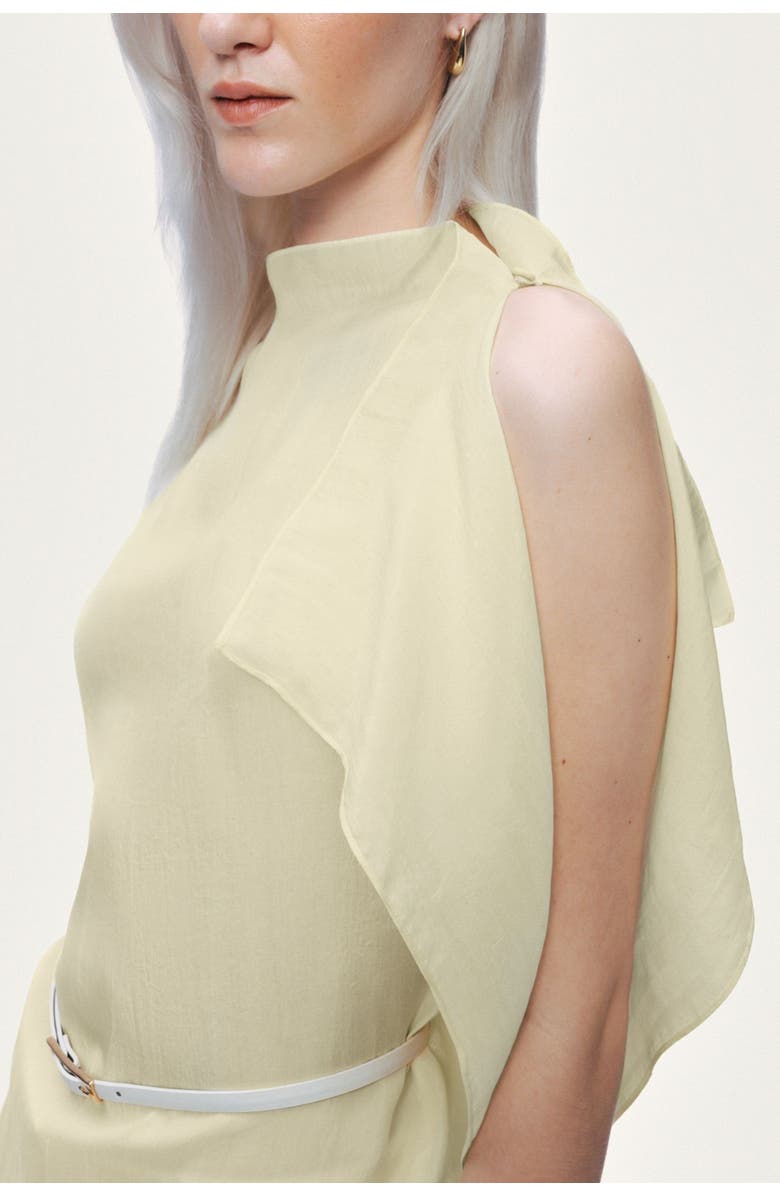 Nocturne Sleeveless Woven Blouse, Alternate, color, Yellow