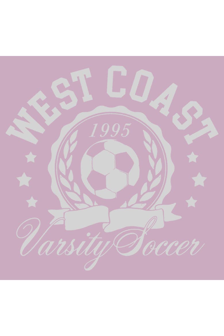 Junior's Lost Gods West Coast Varsity Soccer  Sweatshirt, Alternate, color, Lavender