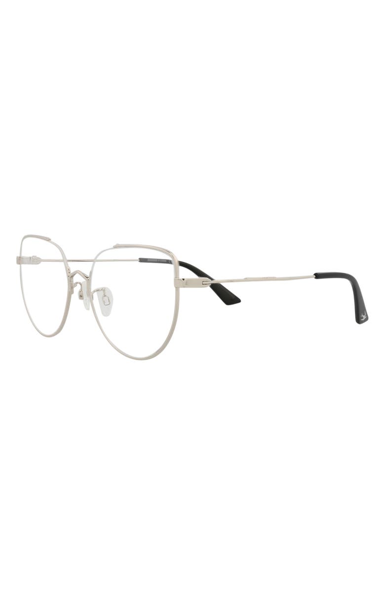 McQueen 55mm Cat Eye Optical Glasses, Alternate, color,