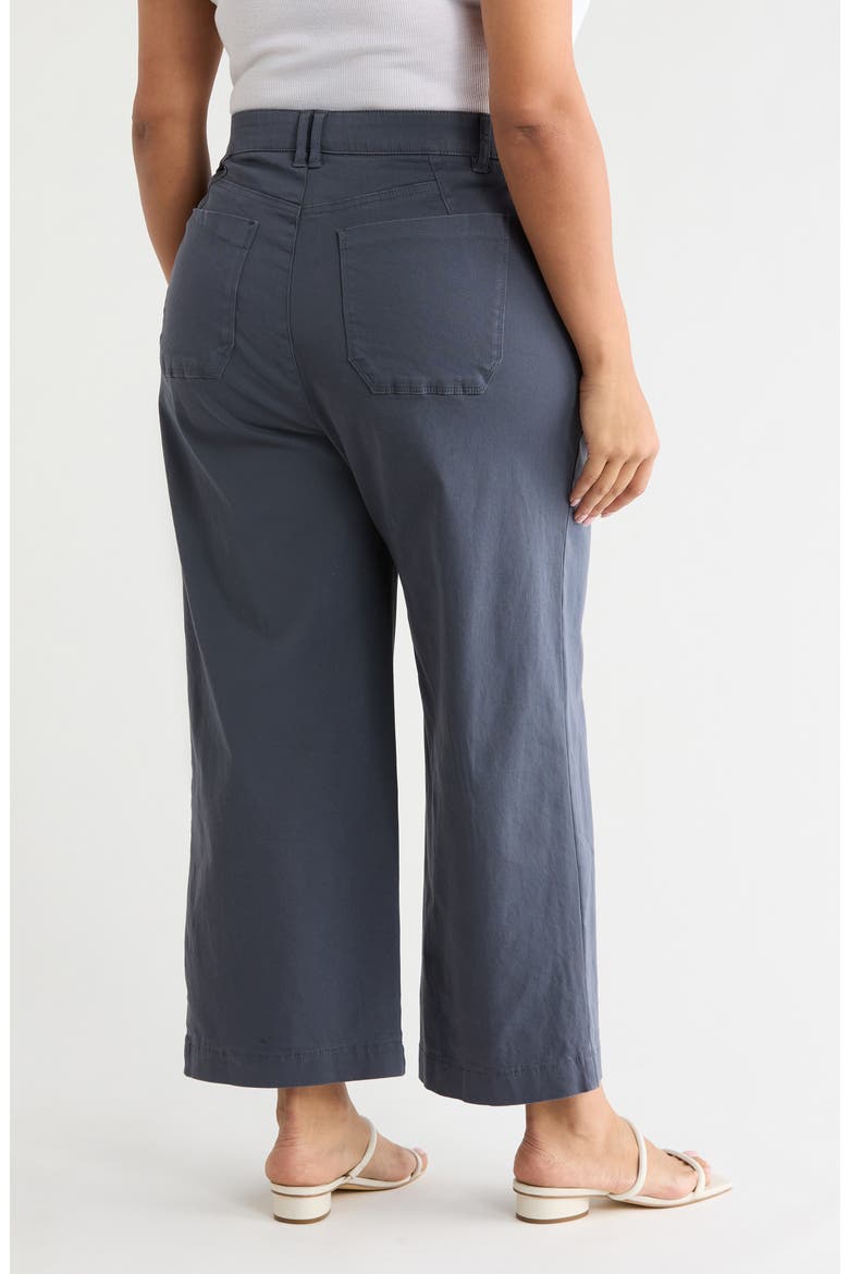 Wyatt Skyrise Crop Wide Leg Twill Pants, Alternate, color, SHADOW