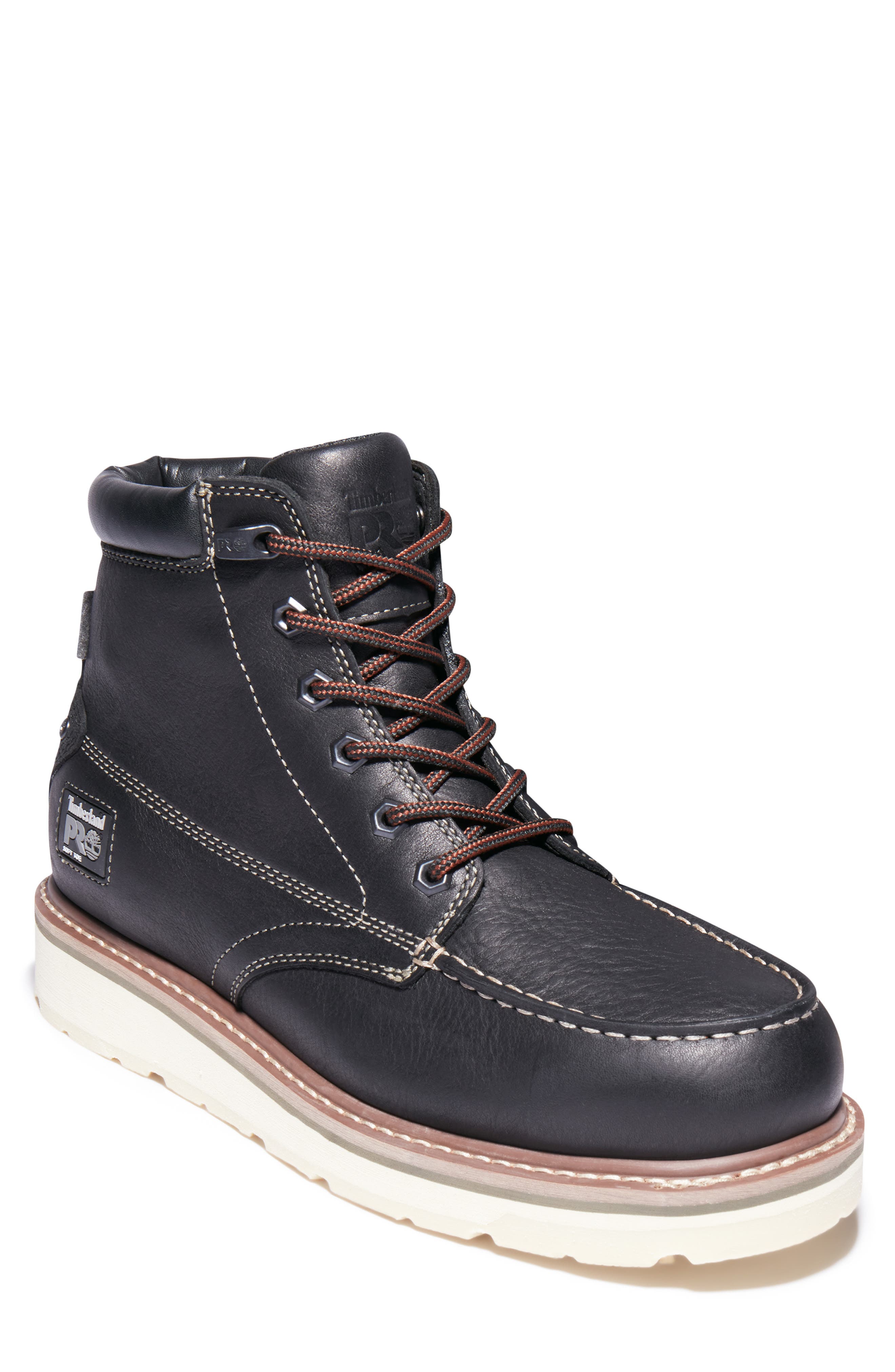 Timberland Gridworks 6" Waterproof Work Boot, Main, color, Black