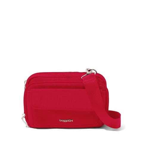 Modern Double Zip Crossbody Bag