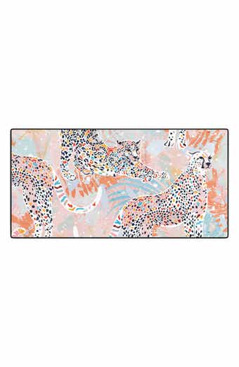 Deny Designs Evamatise Colorful Wild Cats Desk Mat