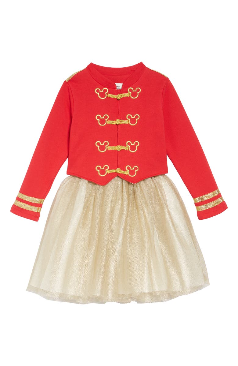 Pippa & Julie x Disney<sup>®</sup> Mickey Mouse<sup>®</sup> Majorette Jacket & Tank Dress Set, Main, color, 