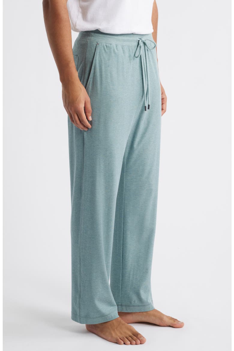 Ribbed Rayon Blend Drawstring Pajama Pants, Alternate, color, PISTACHIO