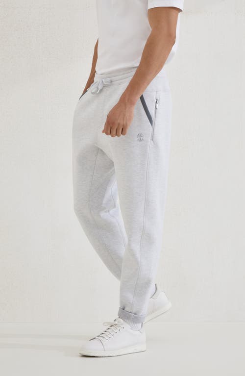 Brunello Cucinelli Double Cloth Trousers In White