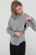 Sweat & Milk Harper Cross Back Long Sleeve Nursing Top