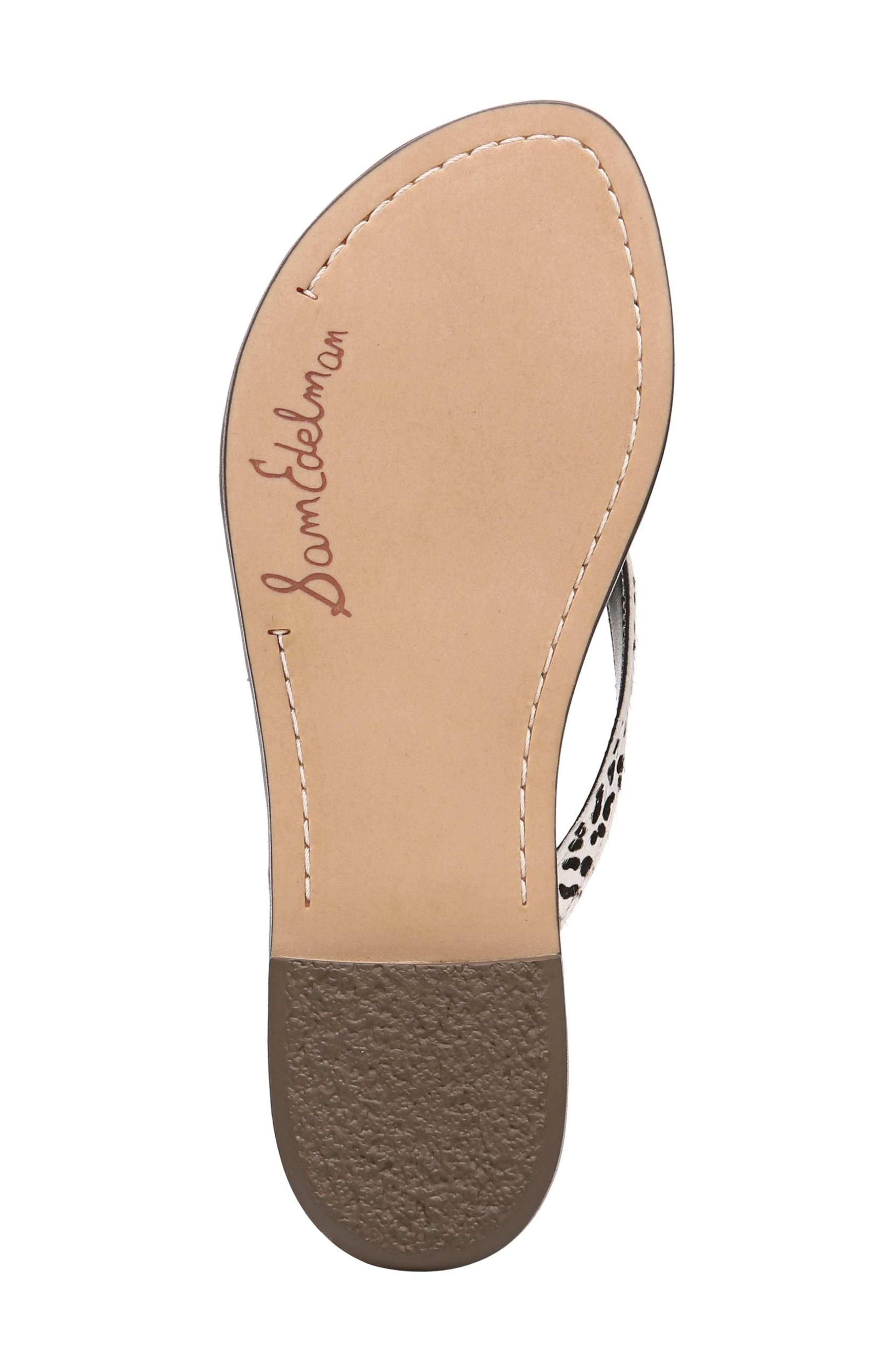 Gracie Genuine Calf Hair Sandal, Alternate, color, BLACK/ IVORY CALF HAIR