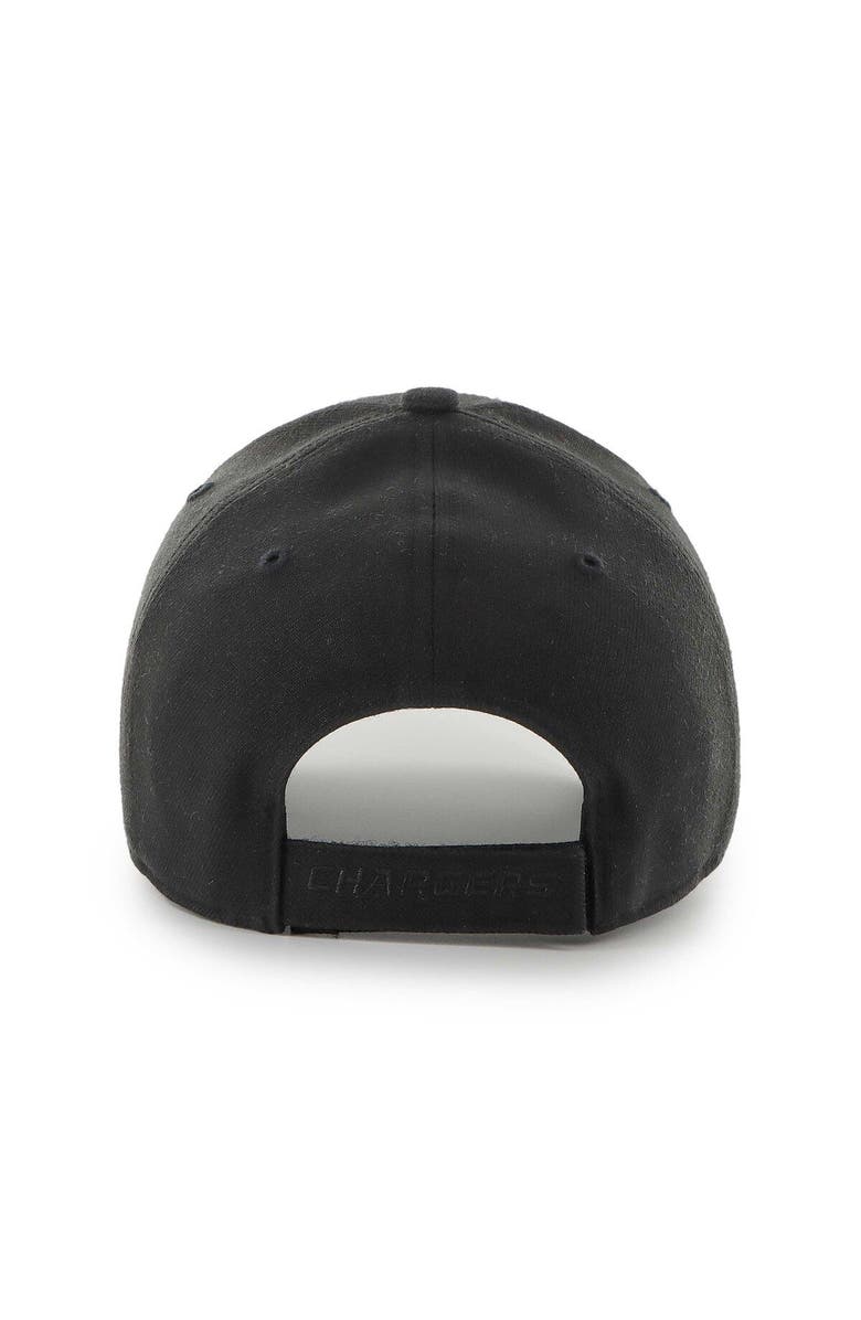 '47 Men's '47 Black Los Angeles Chargers Tonal MVP Adjustable Hat, Alternate, color, Black